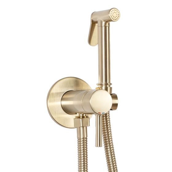 REA bidetarmatur LOOP LUNGO Børstet guld, 9x7x19cm