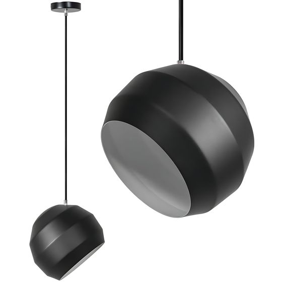 TOOLIGHT hængende loftlampe APP381-1CP Sort 20,5x25x20,5cm