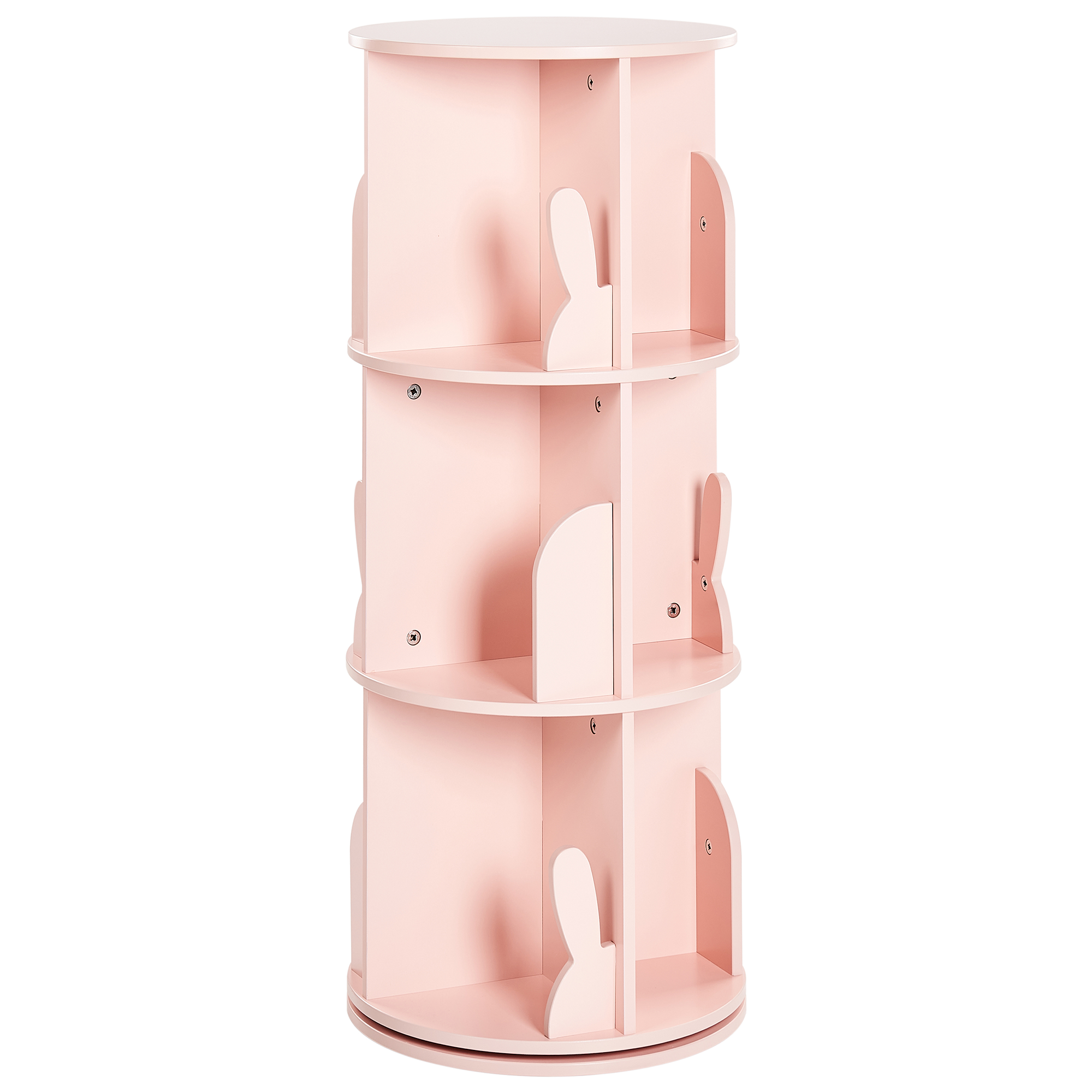Roterende bogreol CANEY 94 cm Pastellrosa