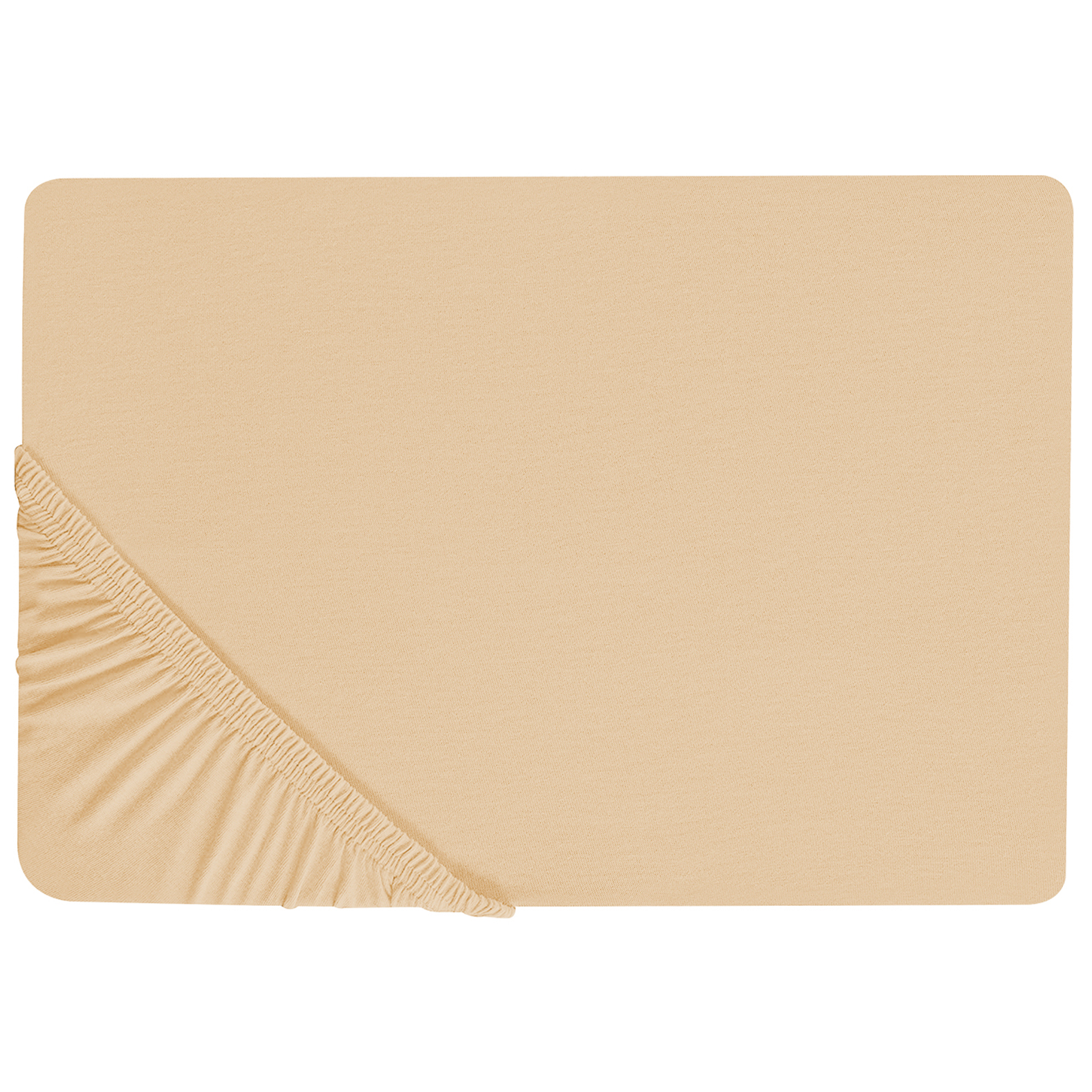 Stræklagen JANBU 160 x 200 cm Bomuld Beige