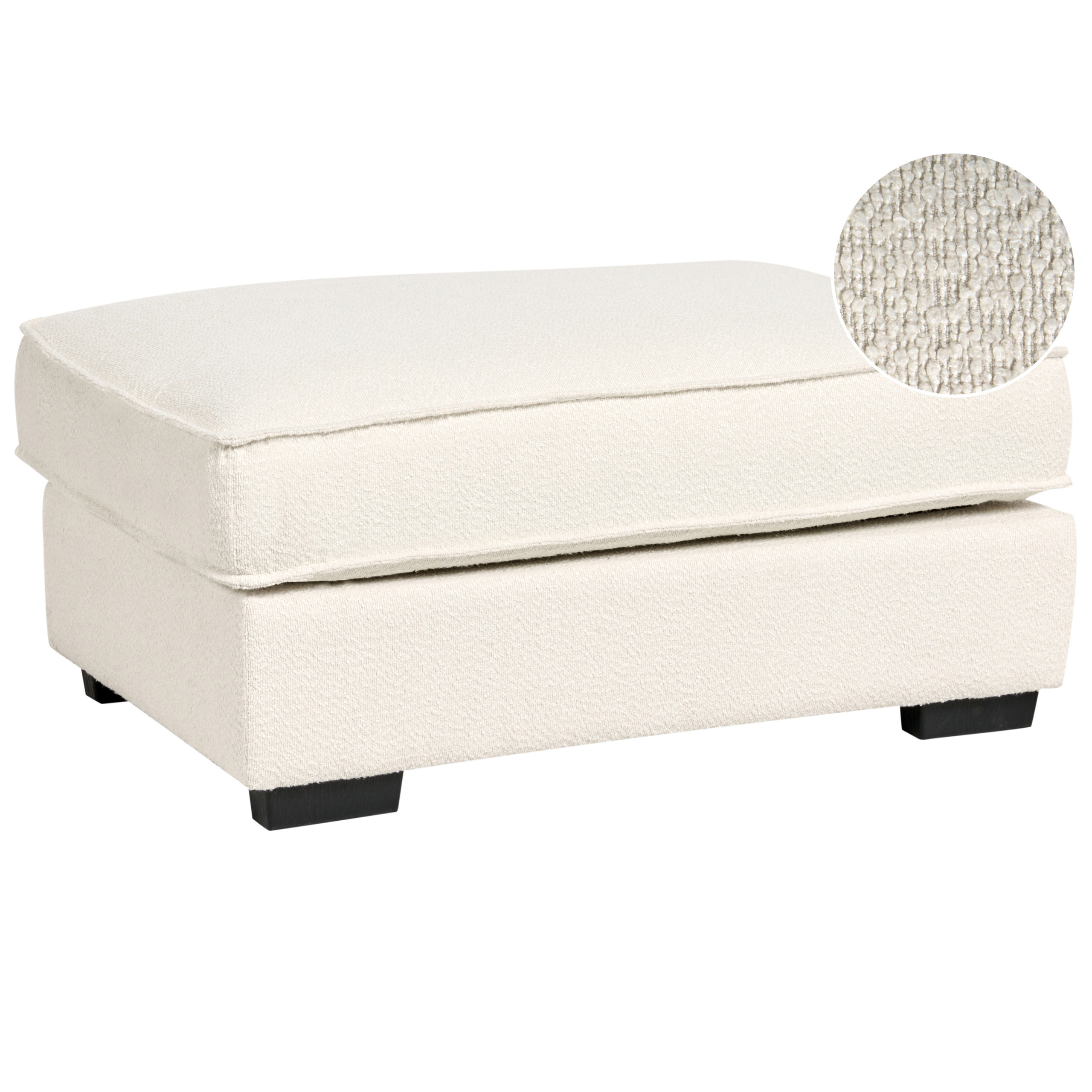 Fodskammel KOLDING Boucle Lys Beige