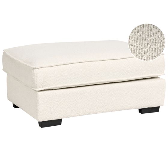 Fodskammel KOLDING Boucle Lys Beige