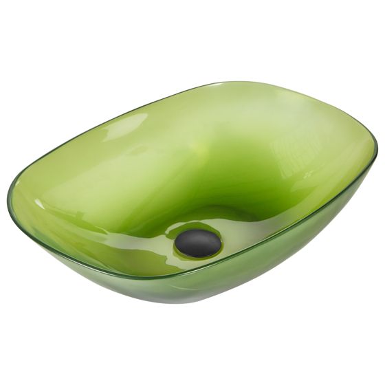 Vask til bordplade MOENGO 54 x 36 cm Fast overflade Grøn