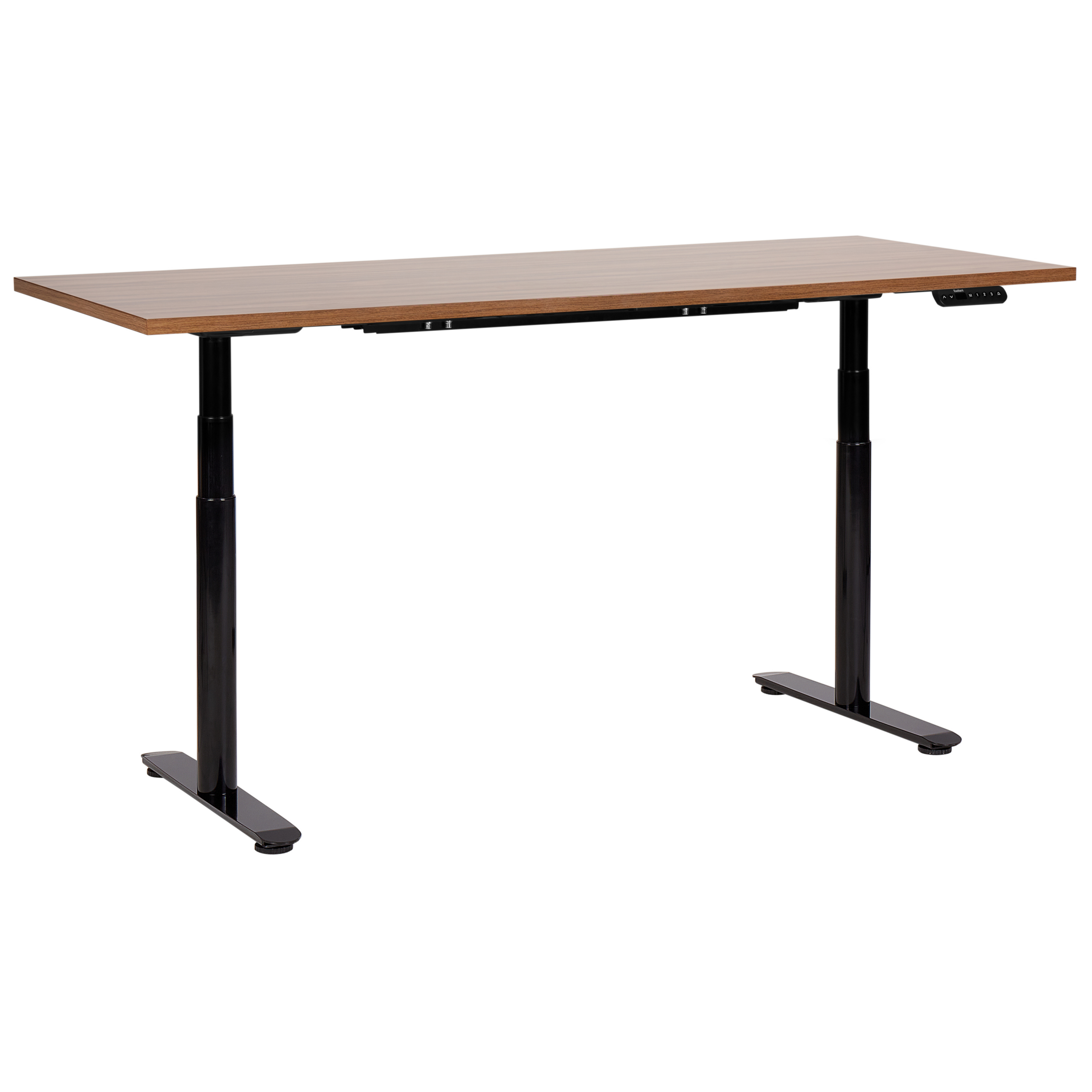 Elektrisk justerbart hæve sænkebord DESTINAS 180 cm 80 cm Brun/sort
