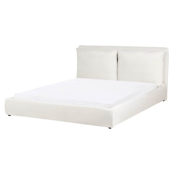 Seng Velour BAJONNA 160 x 200 cm Cremehvid