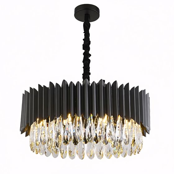 TOOLIGHT hængende loftlampe APP1657-8CP 50cm Sort 48x48x4cm