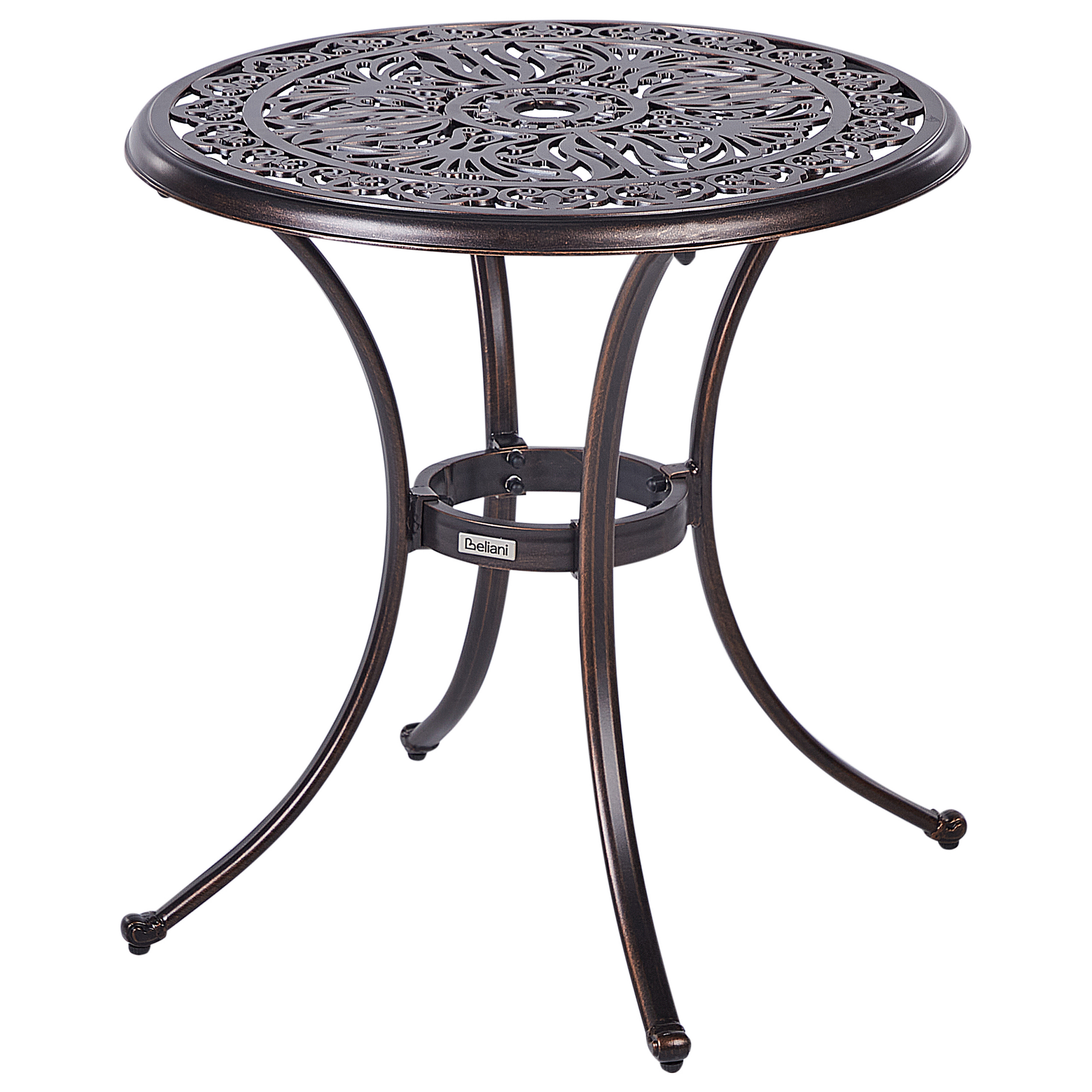 Bistro bord ANDALO 68 cm 68 cm Metal Brun