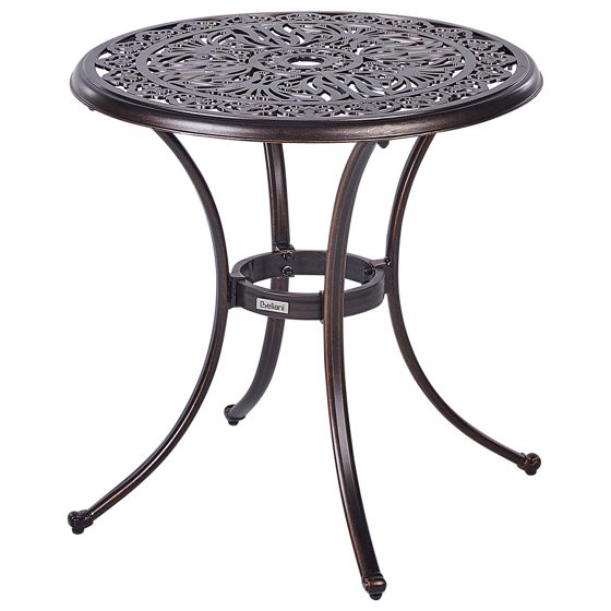 Bistro bord ANDALO 68 cm 68 cm Metal Brun