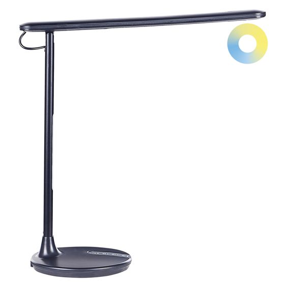 LED skrivebordslampe DRACO Med dæmpning Metal Sort