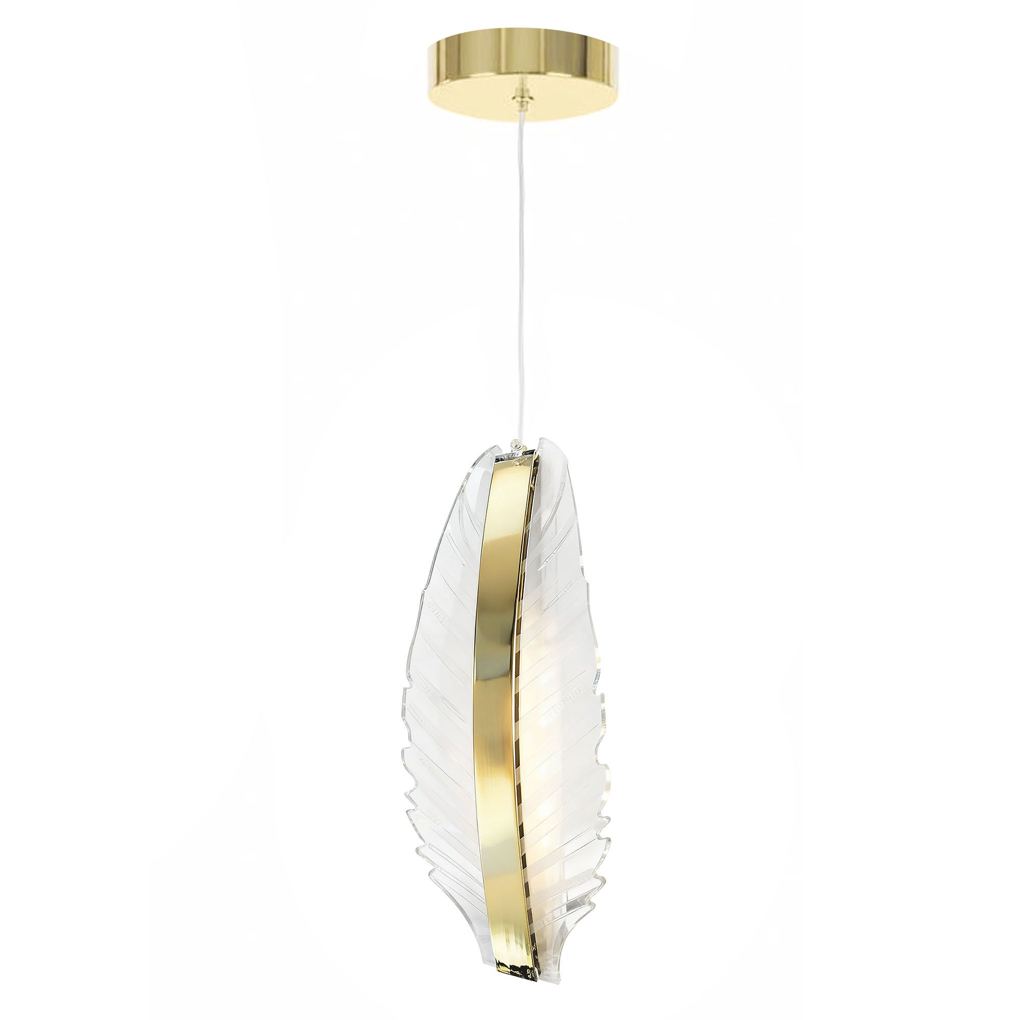 TOOLIGHT hængende loftlampe G141-CP LED Guld 30x12x100cm