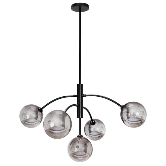 TOOLIGHT hængende loftlampe APP1021-6CP Sort 48x82x99cm