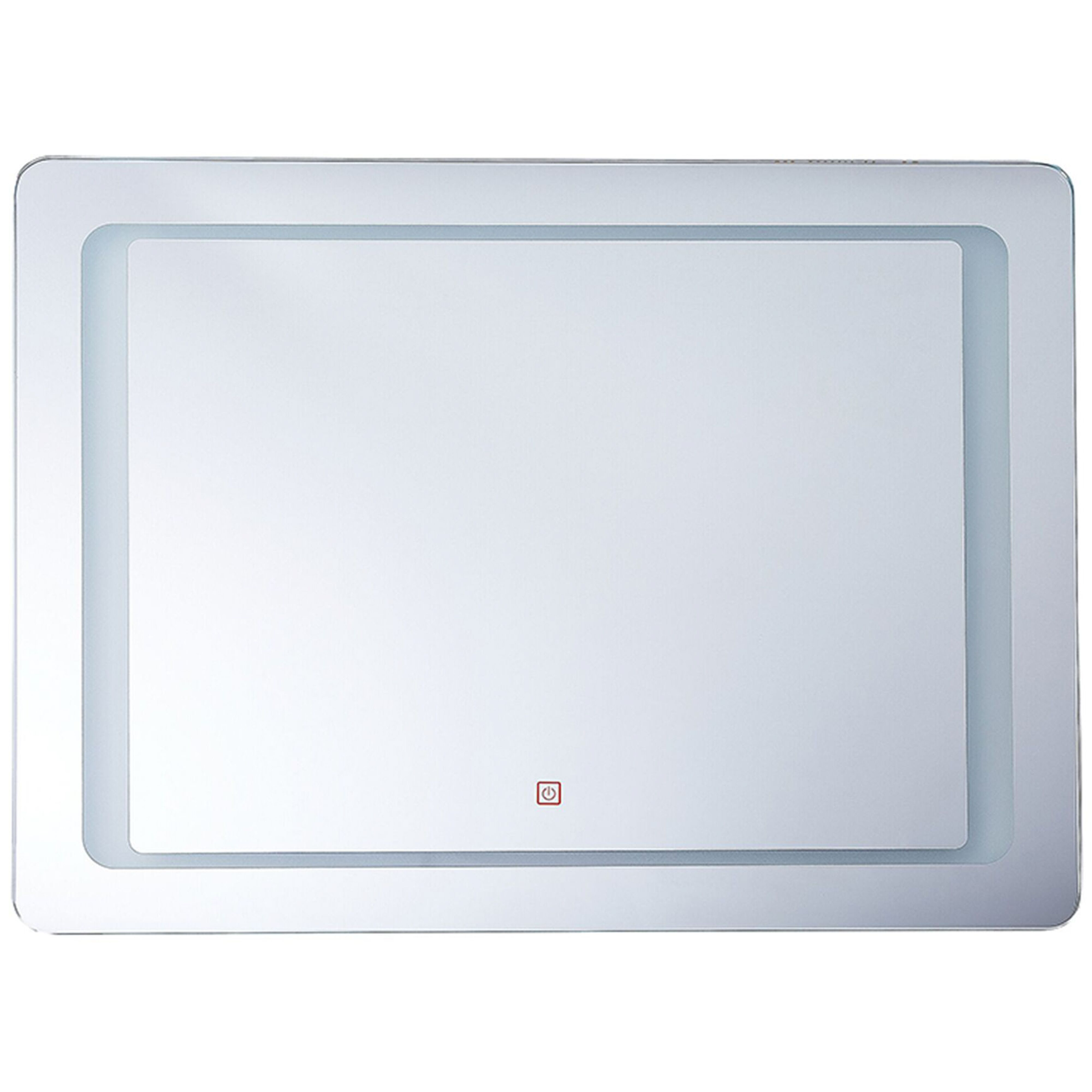 LED-badeværelsesspejl WASSY 80 cm 60 cm Sølv