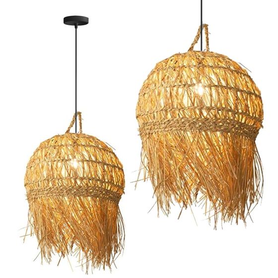 TOOLIGHT hængende loftlampe APP1251-1CP BOHO Brun 40x40x40cm