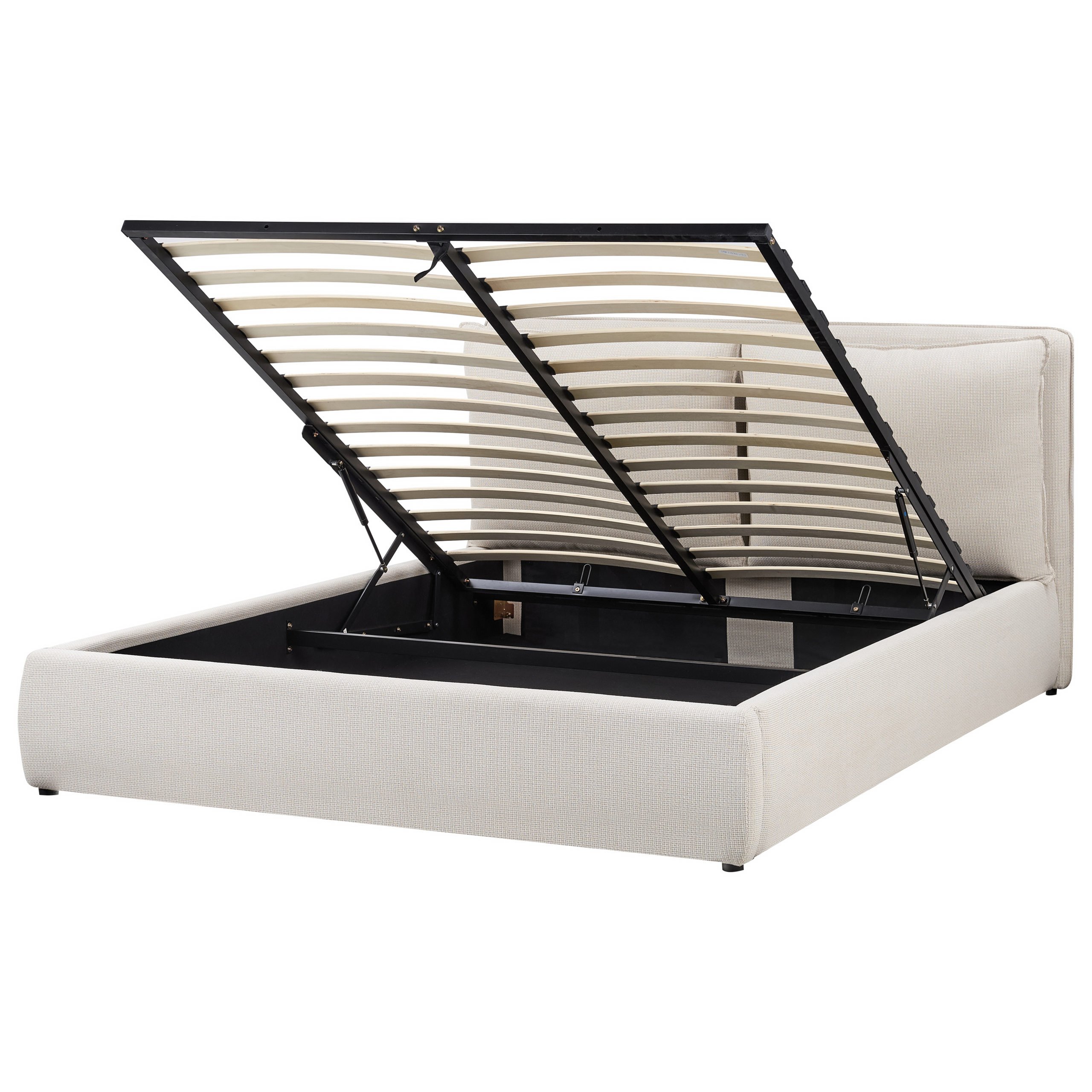 Seng med opbevaring BAJONNA Beige 160 x 200 cm
