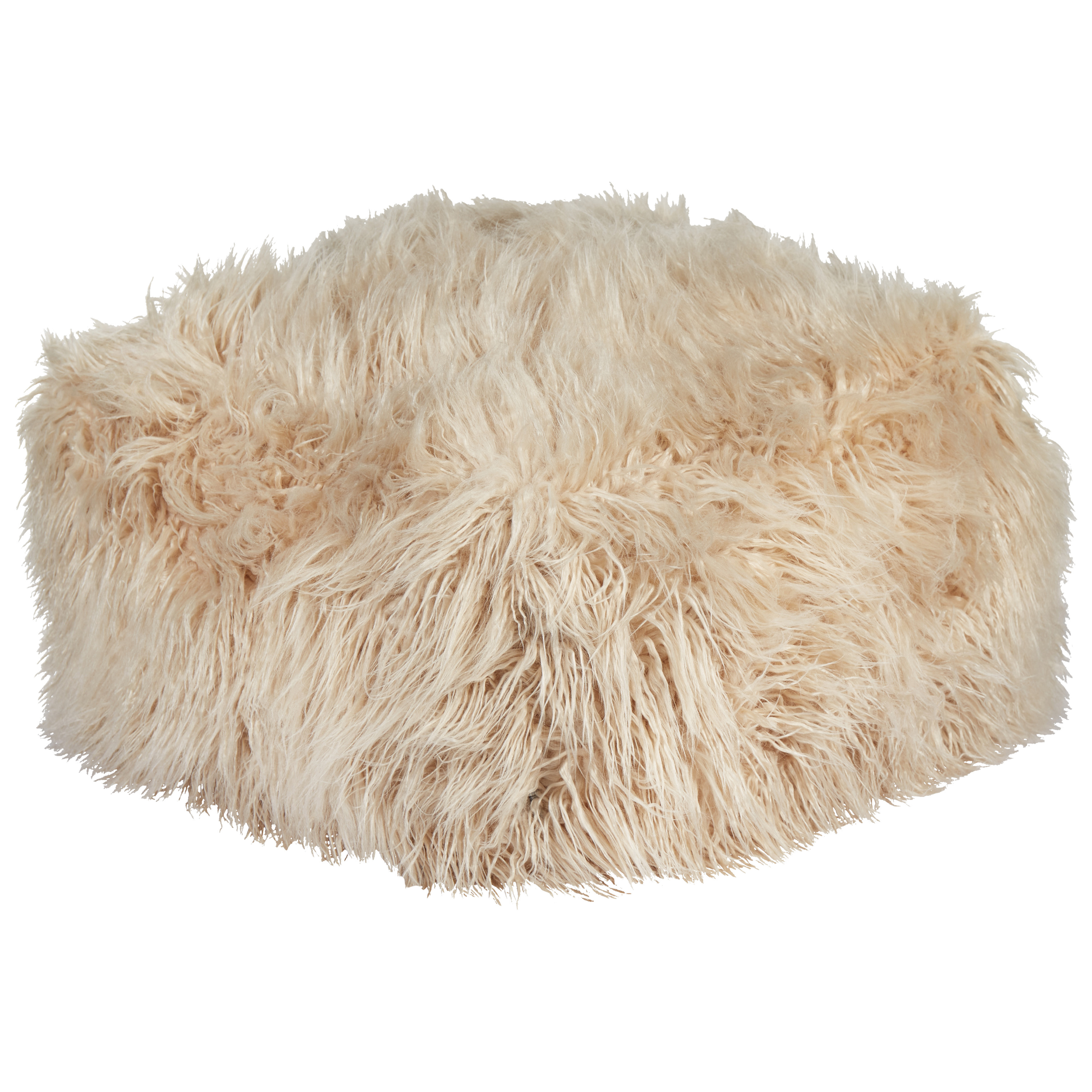 Puf CONROE Kunstig pels Beige