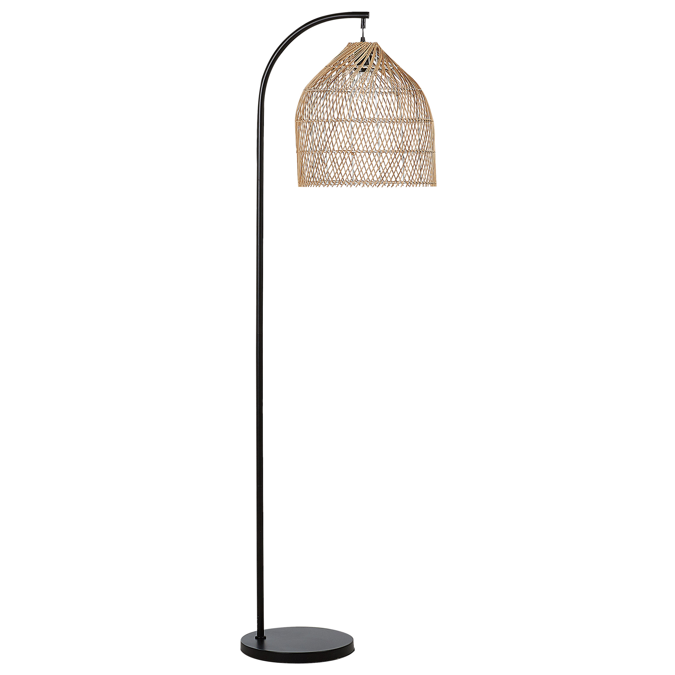 Gulvlampe BERNICA Rattan Naturlig