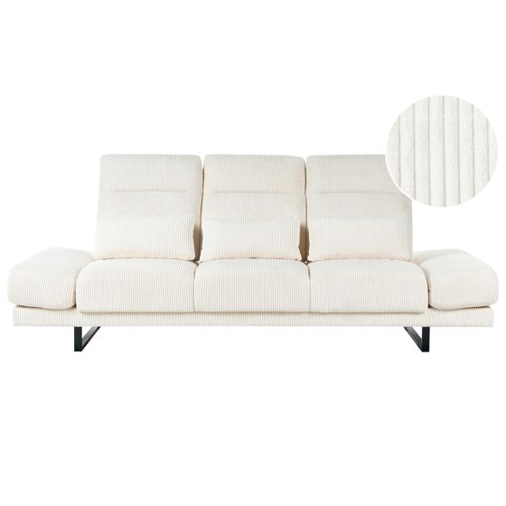 Sofa 3 personers IKAST Fløjl Lys Beige