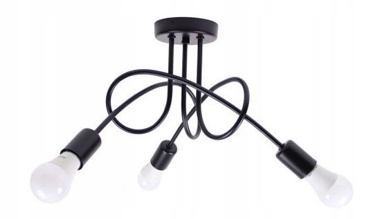 TOOLIGHT hængende loftlampe 3392227 3 PARADISE Sort 60x60x40cm