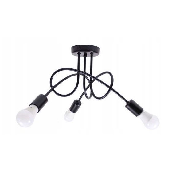 TOOLIGHT hængende loftlampe 3392227 3 PARADISE Sort 60x60x40cm