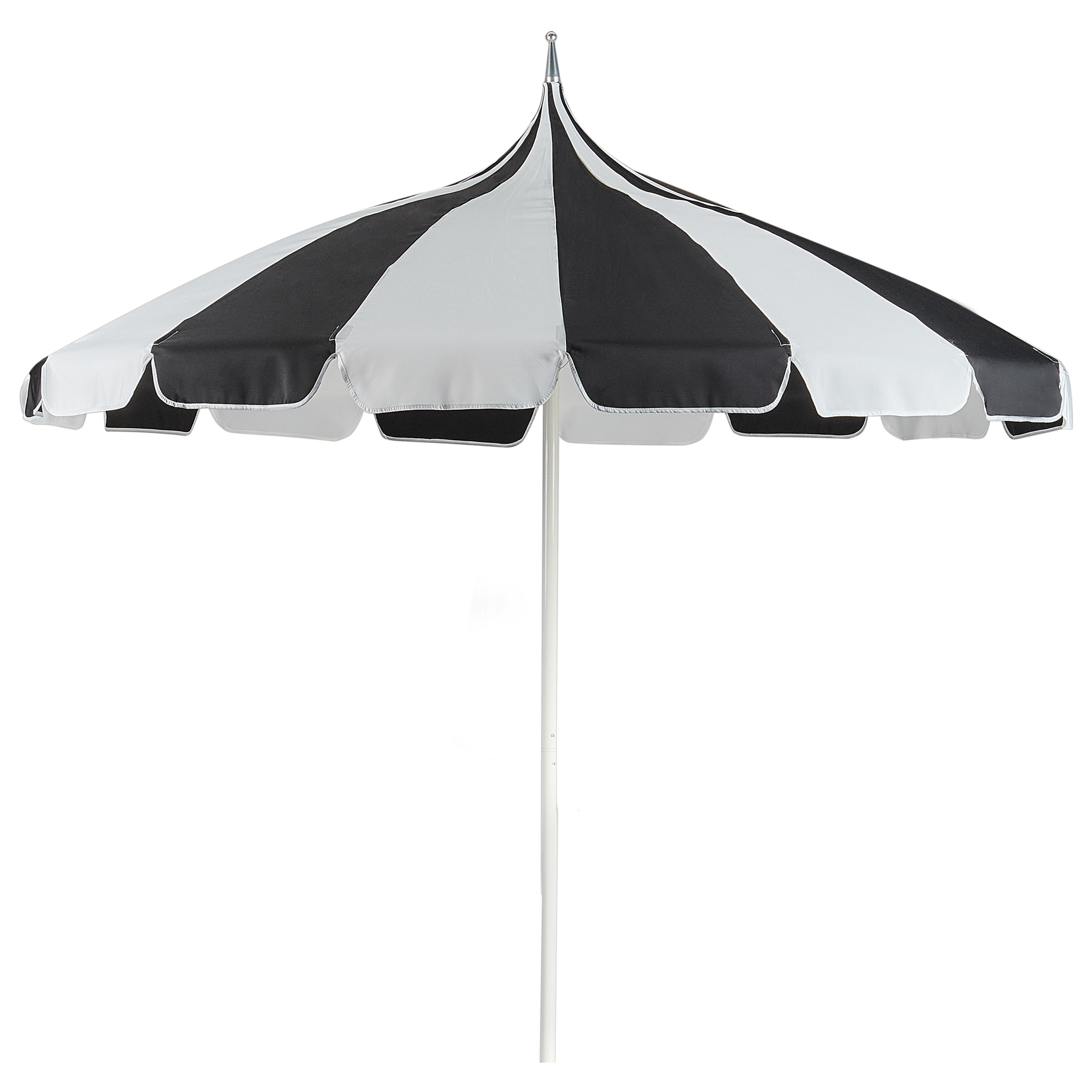 Haveparasol 245 cm MINOA Sort/hvid