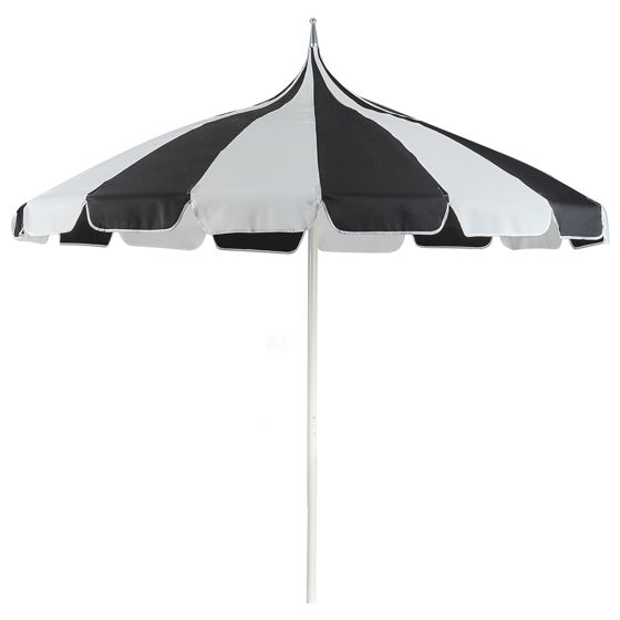 Haveparasol 245 cm MINOA Sort/hvid