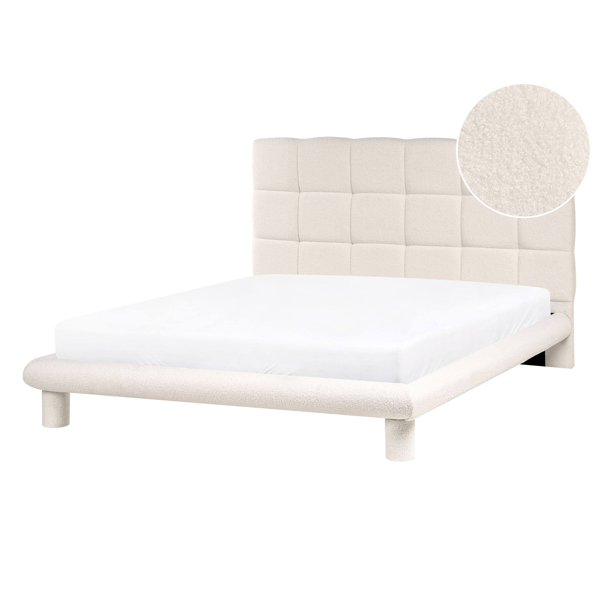 Seng Boucle CRESSAT 140 x 200 cm Cremehvid