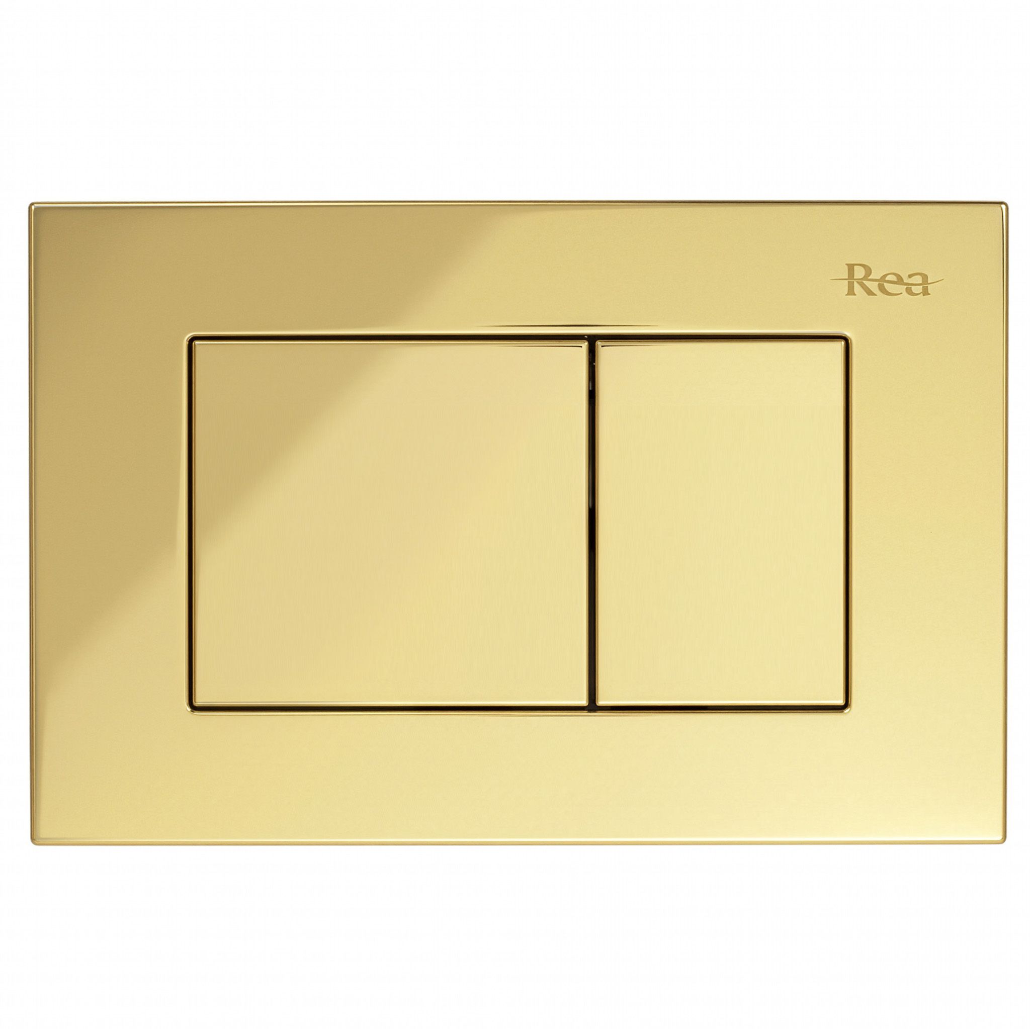 REA betjeningsplade til indbygningscisterne J Guld, 4x24,5x16,5cm