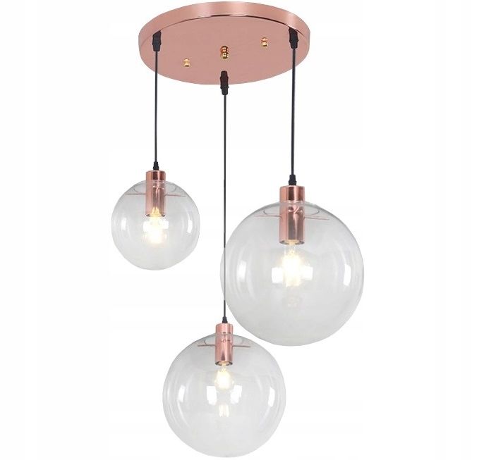 TOOLIGHT hængende loftlampe APP038-3CP LASSI SET Rosaguld 30x30x30cm