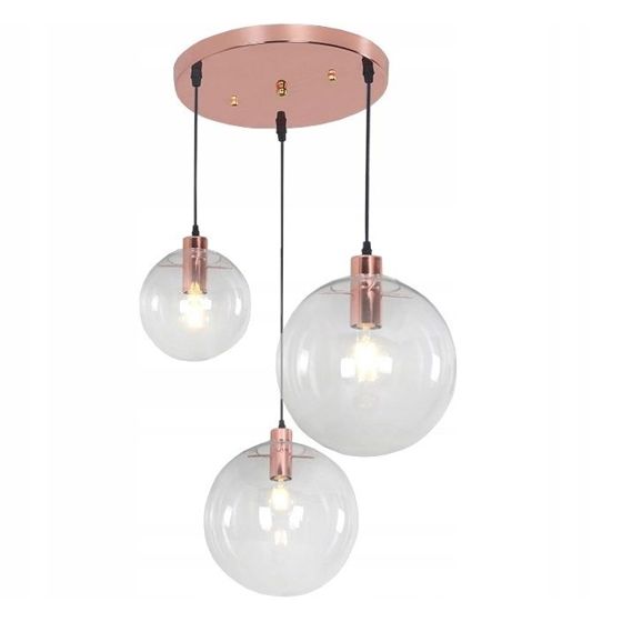 TOOLIGHT hængende loftlampe APP038-3CP LASSI SET Rosaguld 30x30x30cm