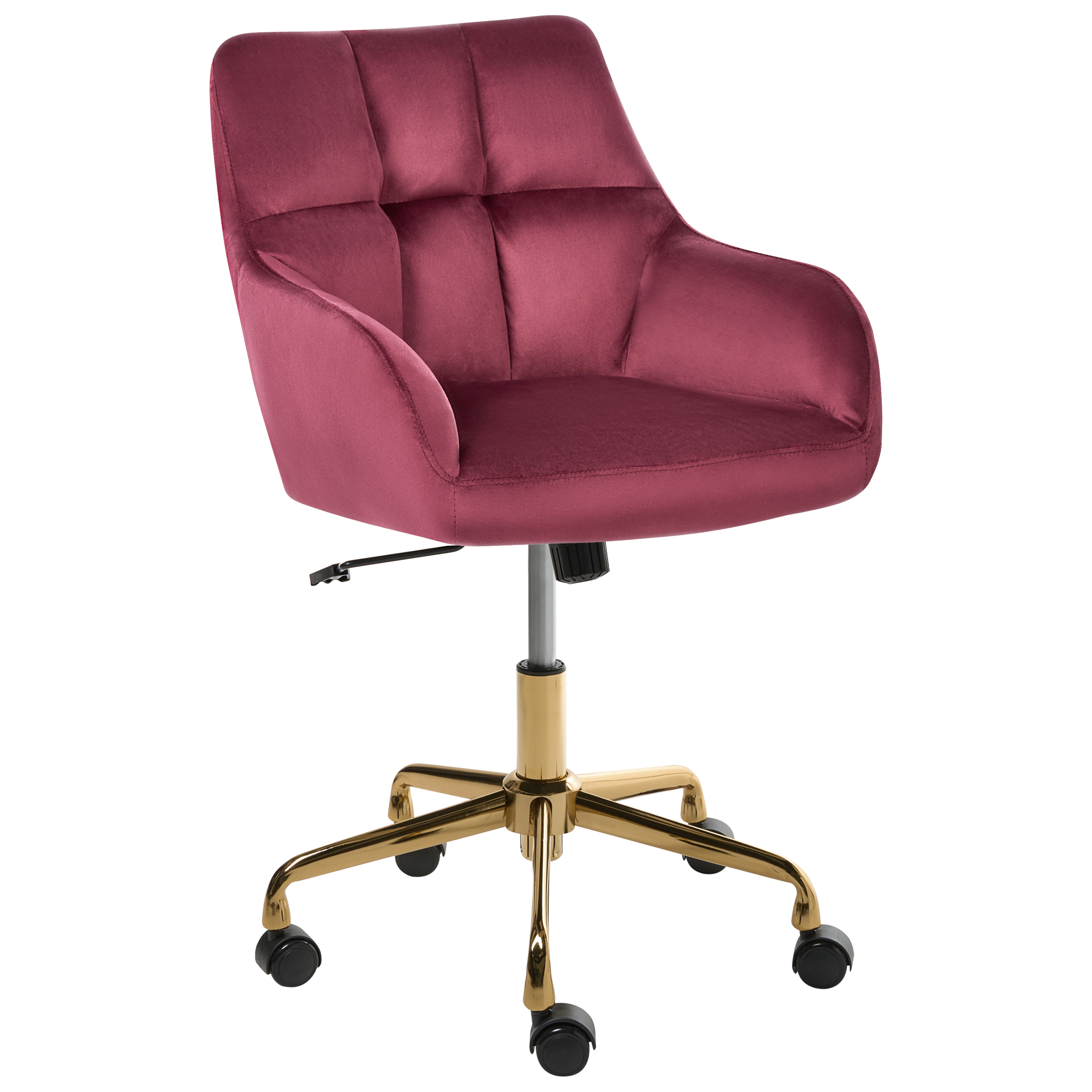 Skrivebordsstol PALMDALE Velour Bordeaux