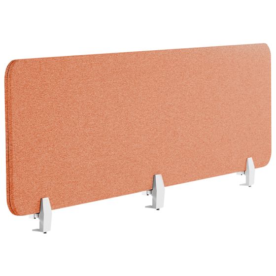 Skrivebordsdeler WALLY 180 x 40 cm Murstensrød