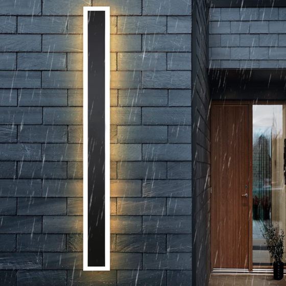 NETTLIFE LED - væglampe, udendørs væglampe, 100 cm, sort, udendørs væglampe, longWilla, IP65, moderne, 21 W