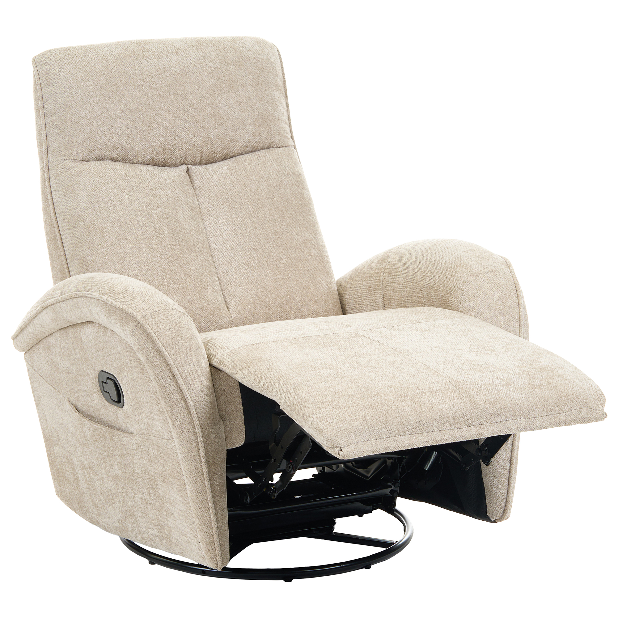 Gynge hvilestol DANAE Chenille Lys Beige