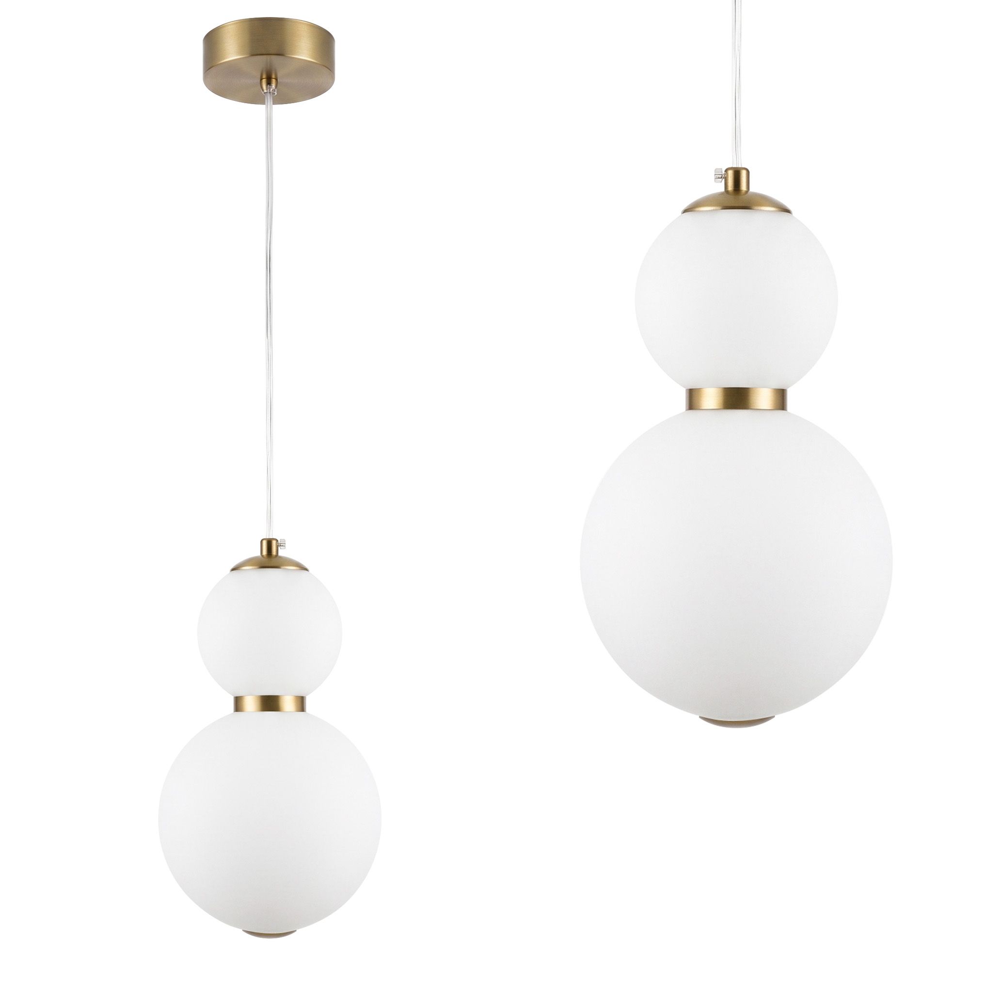 TOOLIGHT hængende loftlampe LHJ112-2CP LED Børstet guld 15x15x27cm
