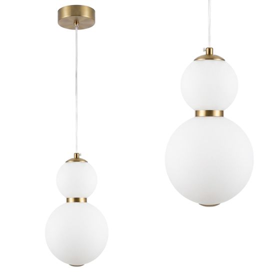 TOOLIGHT hængende loftlampe LHJ112-2CP LED Børstet guld 15x15x27cm