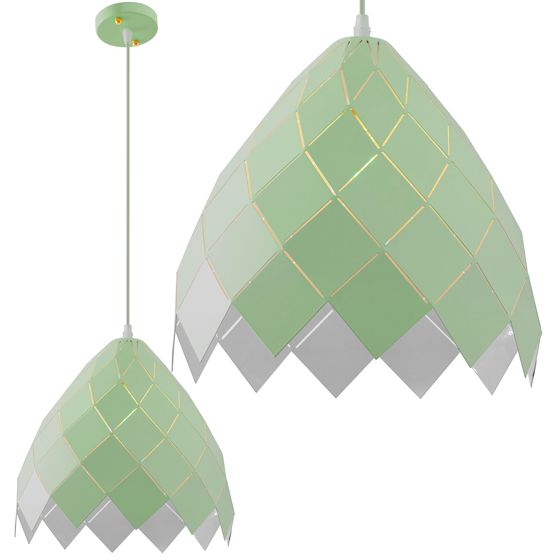 TOOLIGHT hængende loftlampe APP339-1CP Grøn 28,5x29,5x28,5cm