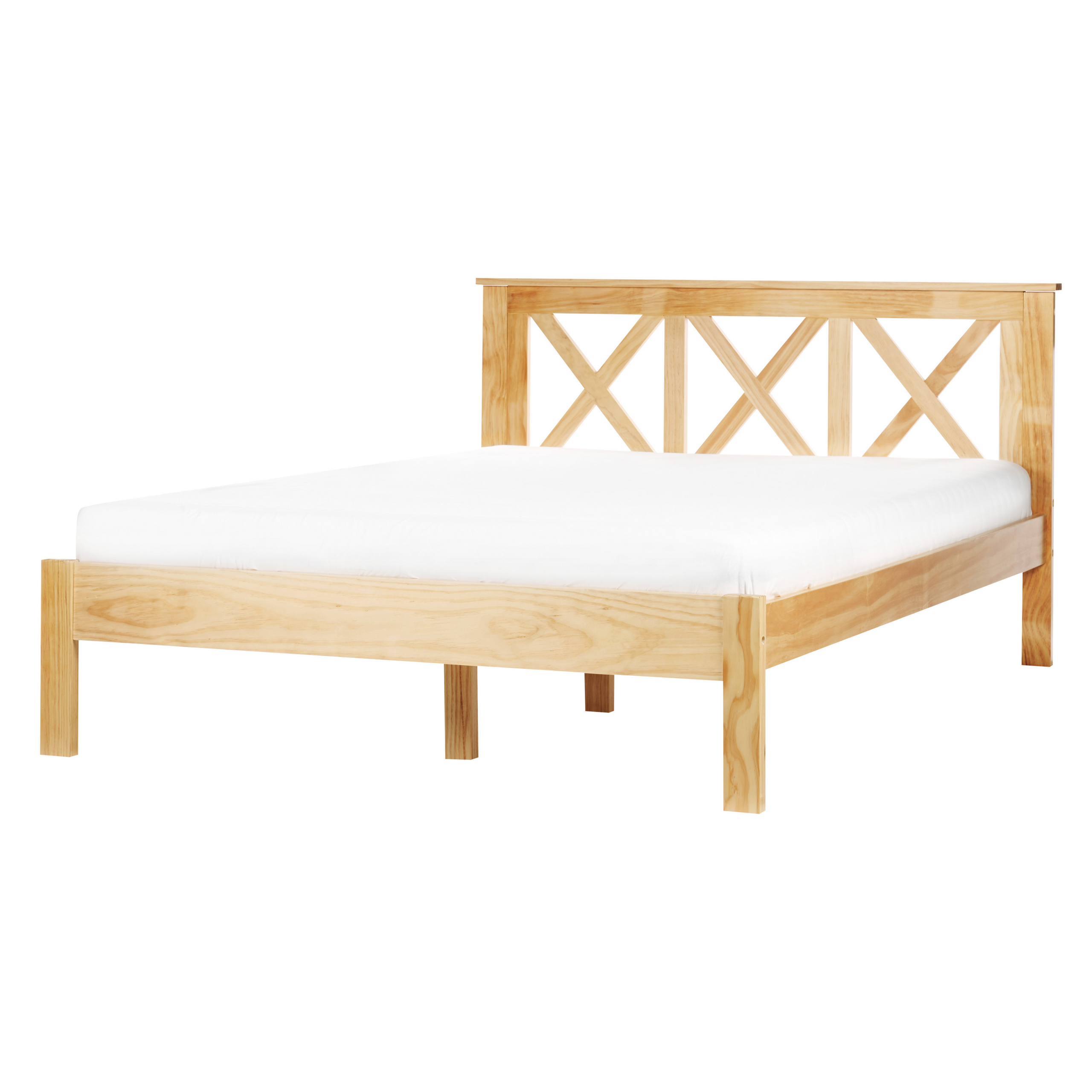 Seng Fyretræ TANNAY 140 x 200 cm Lysebrun