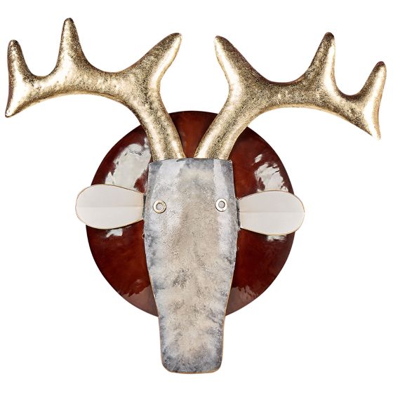 Vægdekoration Tyr FLUORINE 54 cm Metal Multifarvet