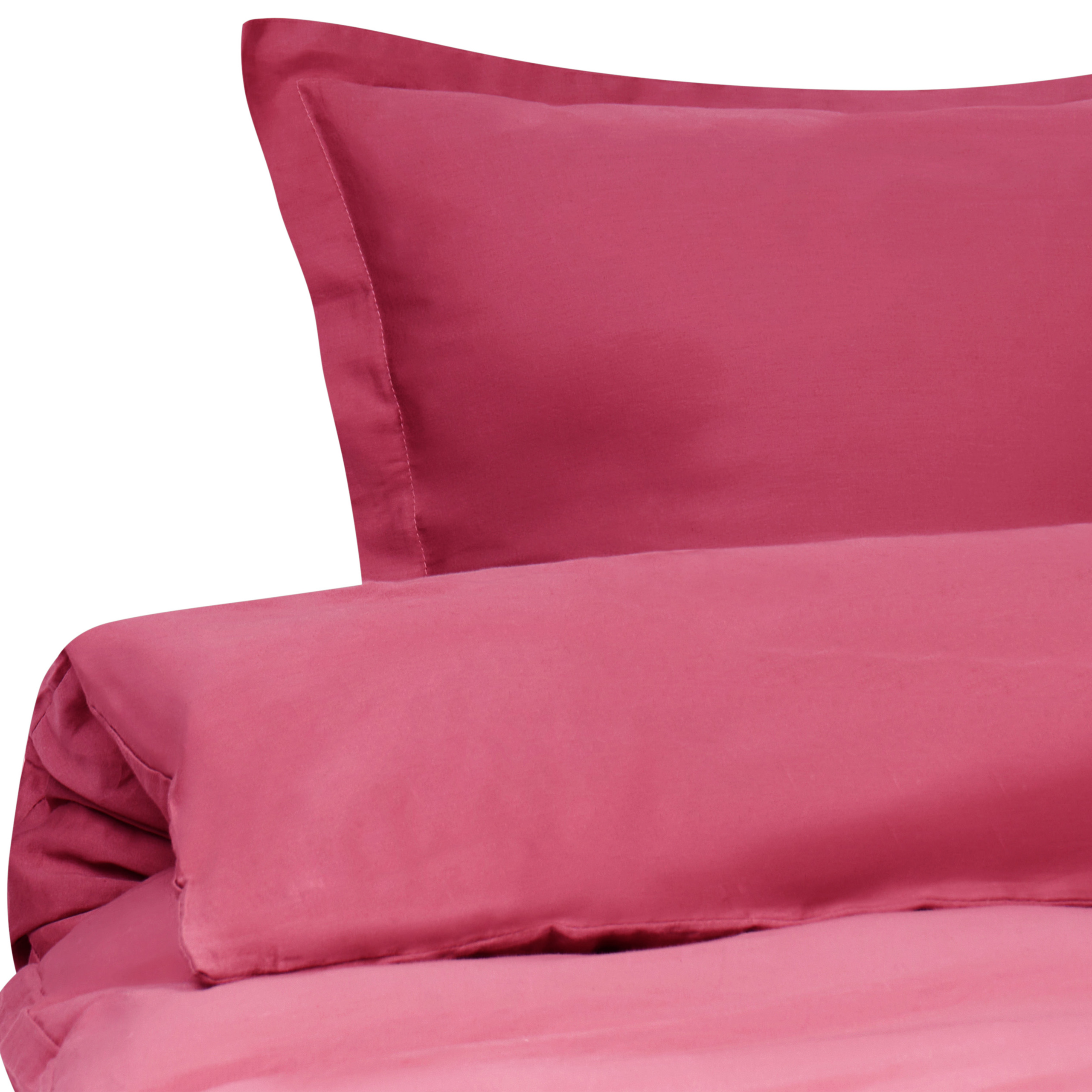 Sengetøj PARKROSE 220 x 240 cm Bomulds-satin Bordeaux