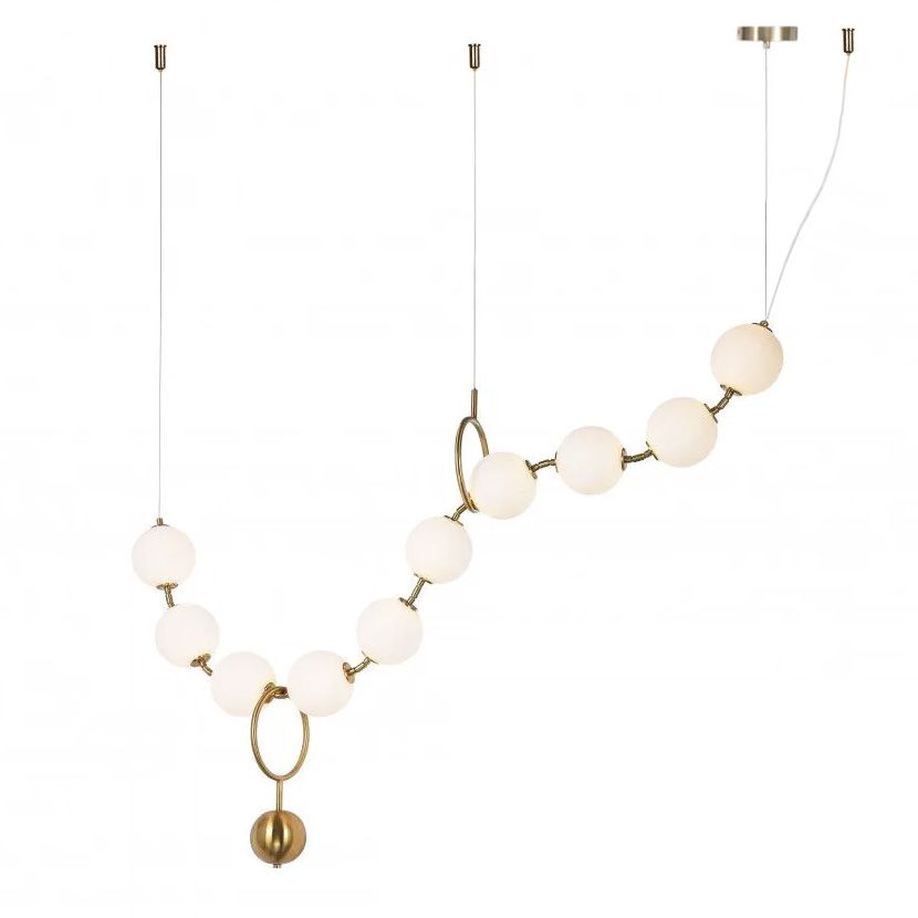 TOOLIGHT hængende loftlampe APP1444-10CP LED Guld 12x100x45cm