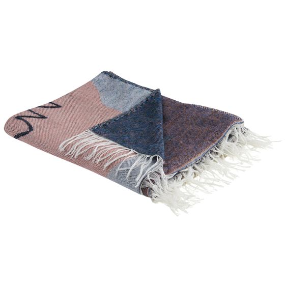 Plaid BAIDI 130 x 170 cm Multifarvet