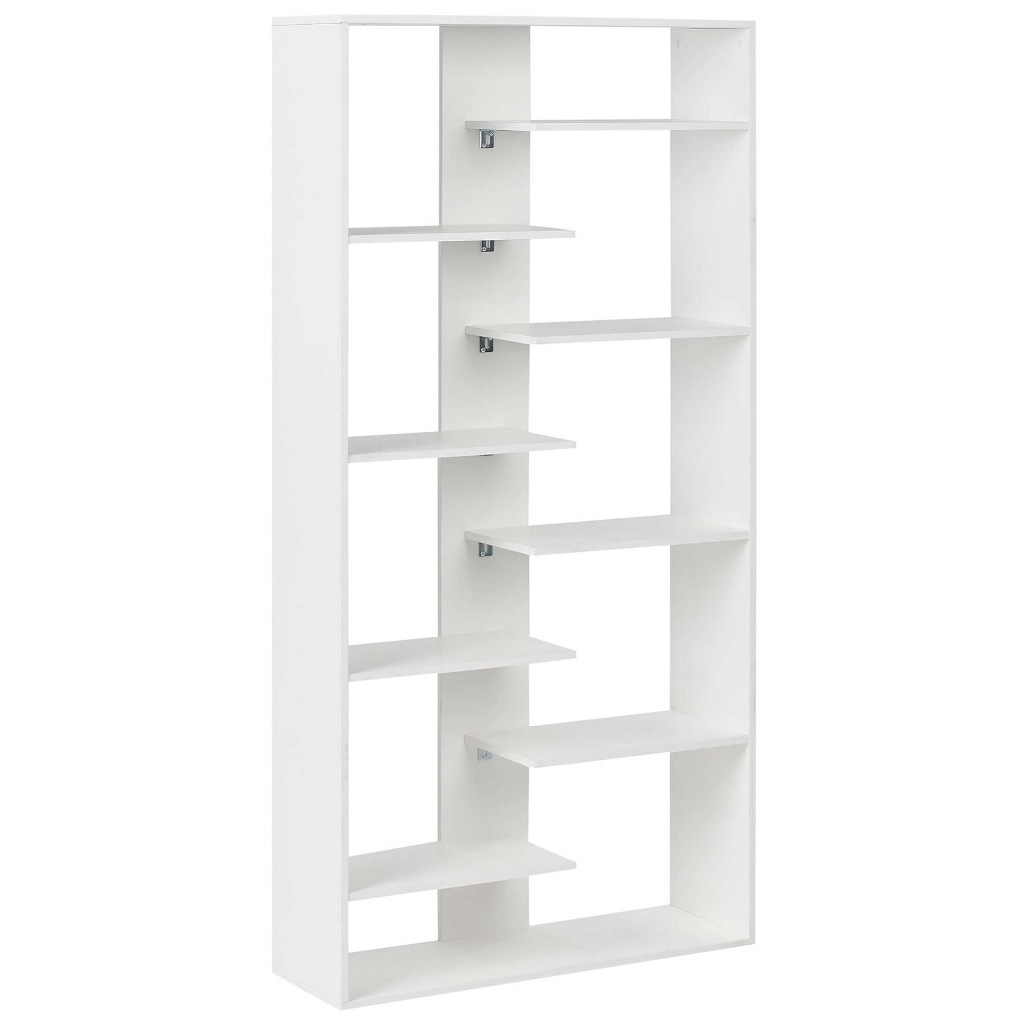 Bogreol med 8 hylder FONTAS 180 cm Hvid
