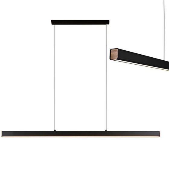 TOOLIGHT hængende loftlampe APP1448-CP 100CM LED Sort 100x4x4cm