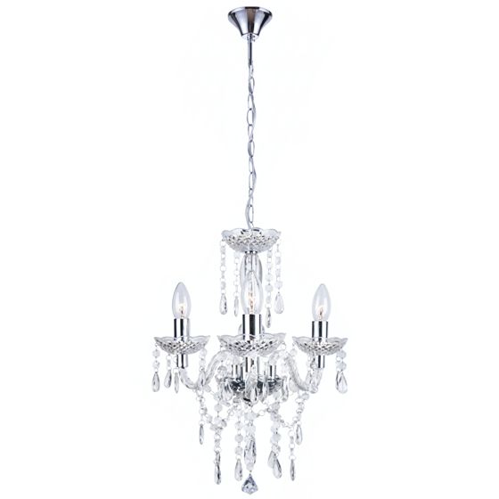 Toolight Pendellampe EBT006-3CP Gennemsigtig 123x70x31cm