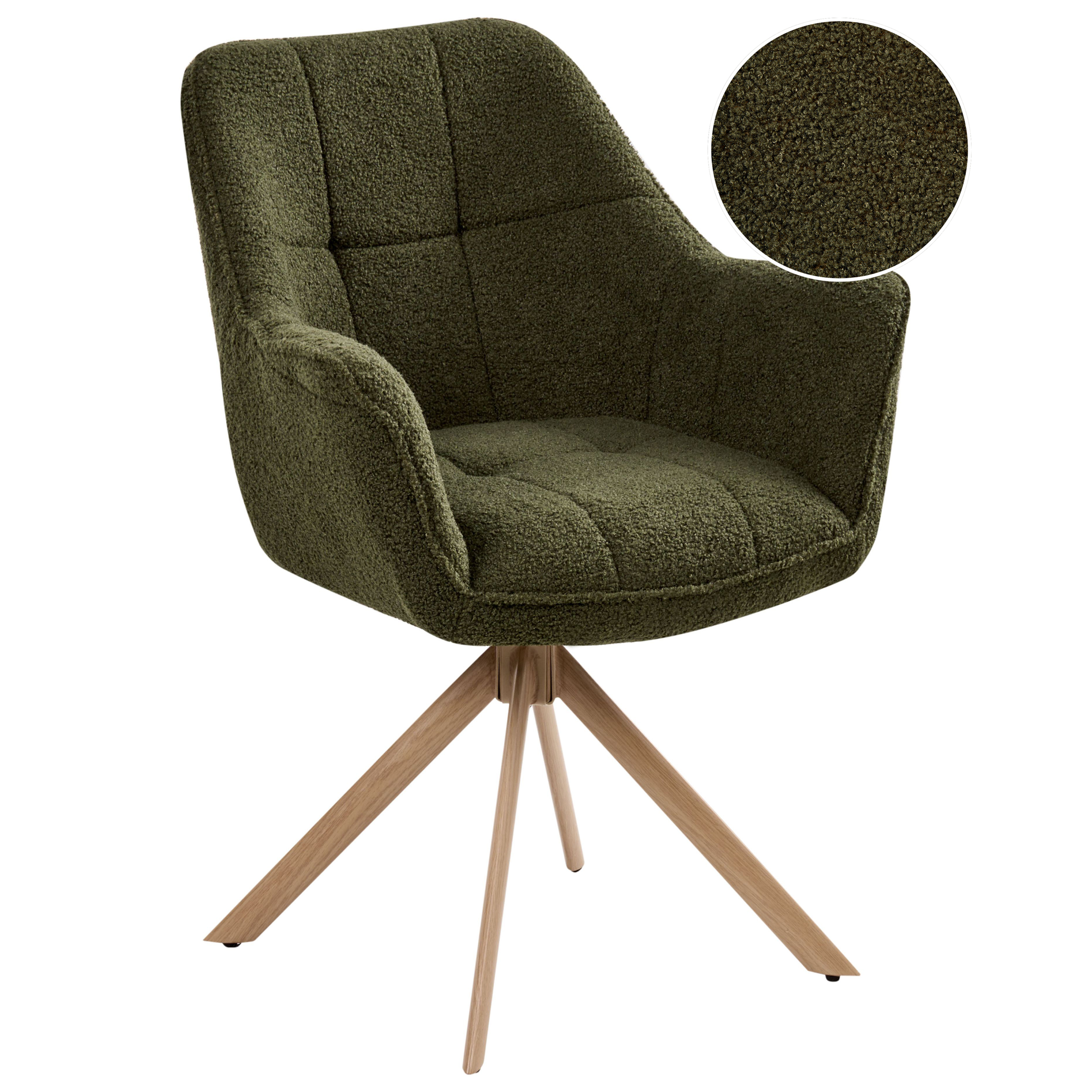 Spisebordsstol HAYDEN Boucle Grøn