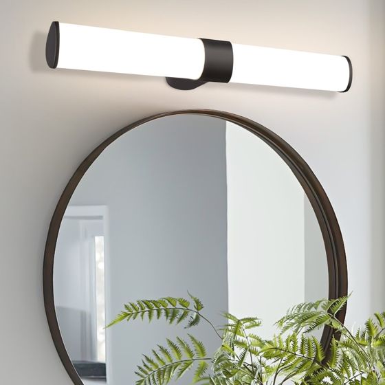 NETTLIFE LED - spejllampe, sort, 8W IP44, neutral, hvid, 4000K