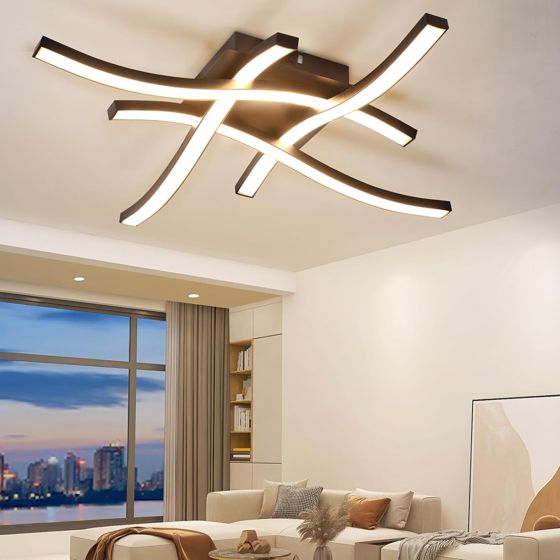 NETTLIFE LED - loftlampe, sort, 24W, 3000K, varm, hvid, moderne, design