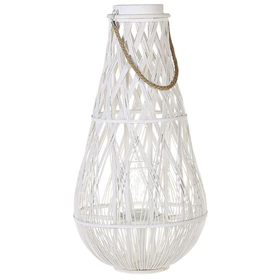 Lanterne TONGA 77 cm Bambus Hvid