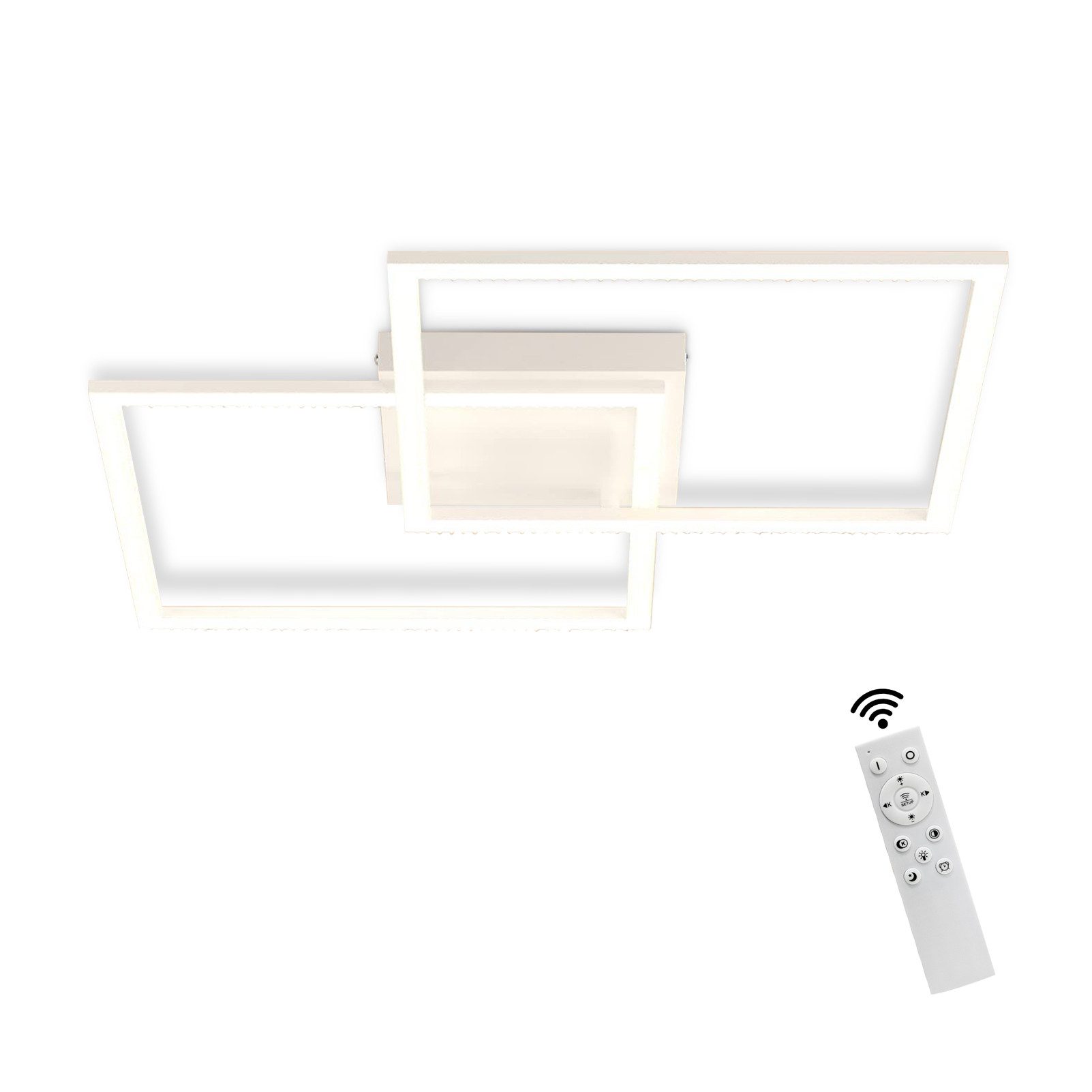 NETTLIFE LED - loftlampe, dæmpbar stue, moderne design Med fjernbetjening 52W Køkkenlampe, soveværelse spisestue Køkken