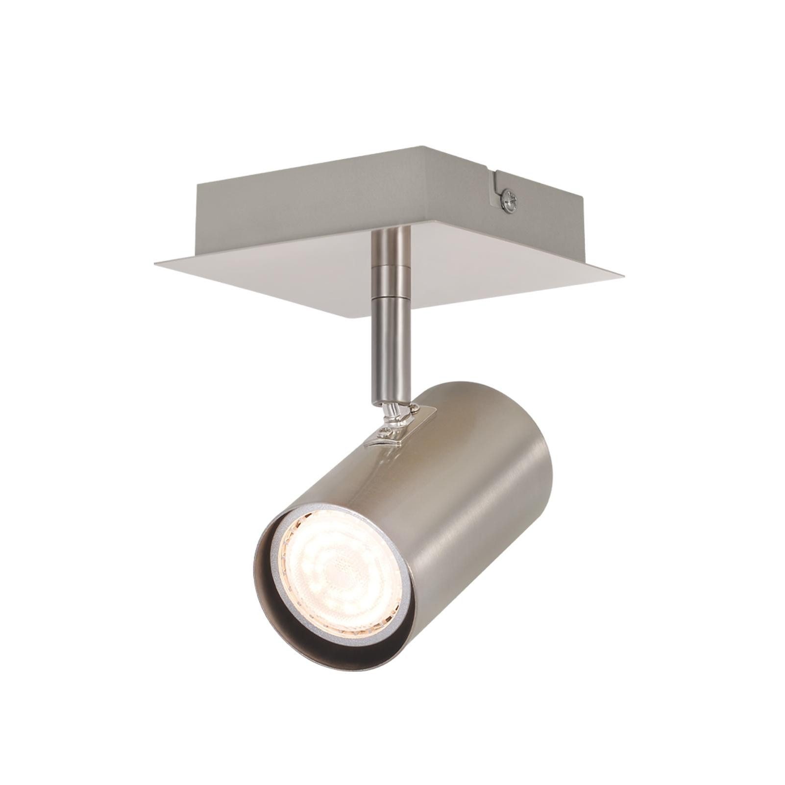 NETTLIFE Loftspotlight 1 flamme GU10 - LED loftspotlight nikkel 330° Uden pærer